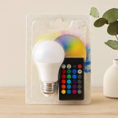 LED Ampul E27 9W RGB Kumandalı 800 lm 6500K