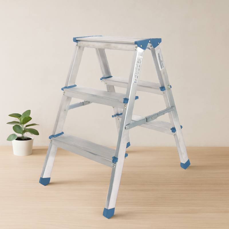 Çift Basamaklı 3+3 Alüminyum Merdiven 69 cm