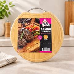 Yuvarlak Ahşap Kesim Panosu