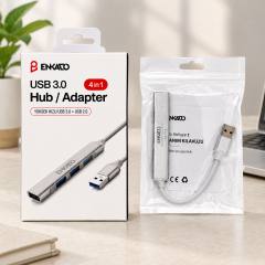 4 Port USB 3.0 Anahtarlı Hub