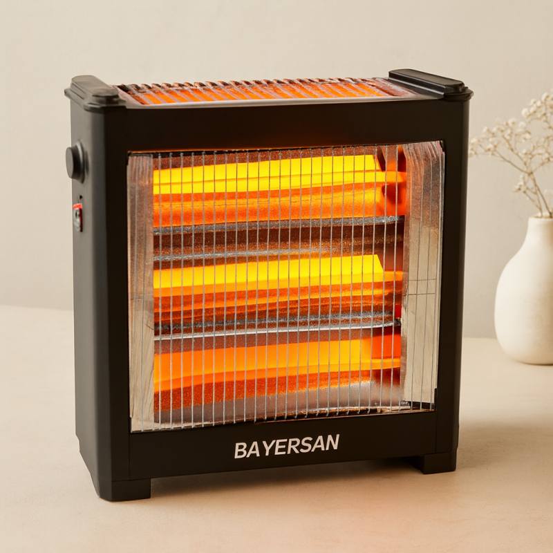 Elektrikli Şömine Isıtıcı Soba 2400W (3+1 Çubuk)