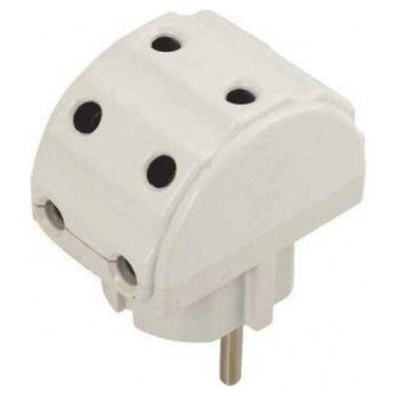 Bakalit Beşli Fiş Hilal 6A 250 V