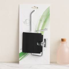 Kapaklı Metal Banyo Kağıt Havluluk (Yapışkanlı Montaj)