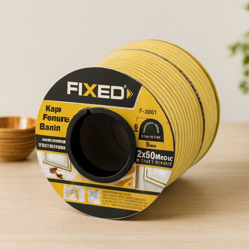 Kapı Pencere D Profil Fitil 9x6mm Kahverengi 100m (2x50m)