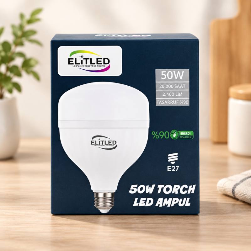 50 W LED El Feneri Ampulü