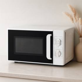 20L 700W Mikrodalga Fırın - 5 Güç Kademesi, Buz Çözme, Beyaz