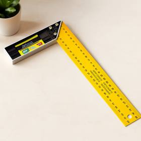 40 cm Metal Masa Gönyesi - Sarı