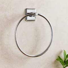 Yuvarlak Metal Yapışkanlı Banyo Havluluk